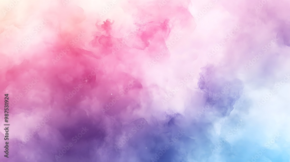 Fototapeta premium Abstract background with colorful clouds and soft, dreamy lighting.