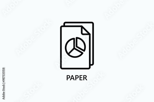 Paper Vector Icon Or Logo Illustration