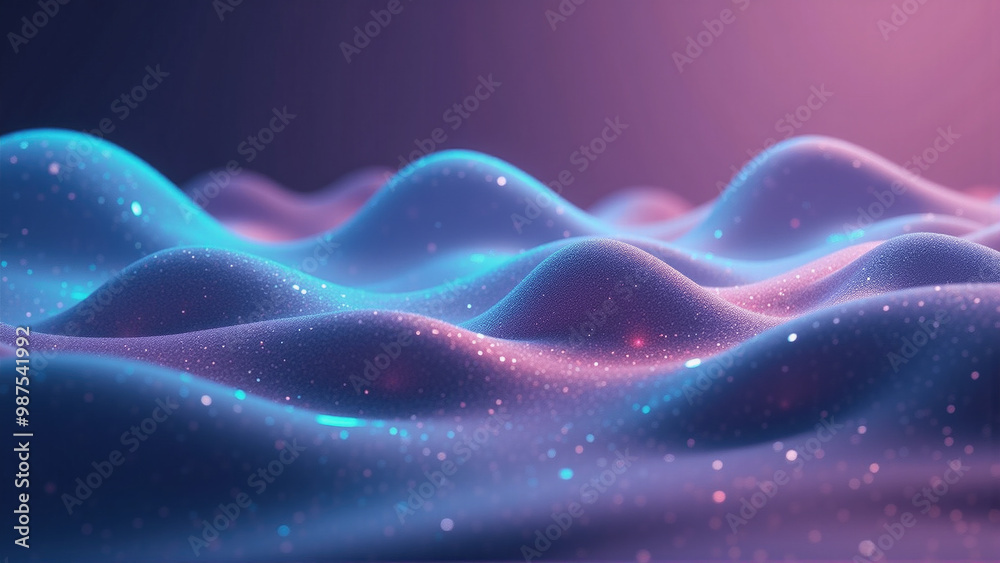 Obraz premium Generative AI A minimalist and simple wallpaper with cool wave lines and calming colors, Simply minimalist modern background, cool abstract wave lines neon color background, cool minimalism background
