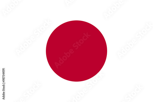 The national flag of Japan, known in Japan as Hinomaru