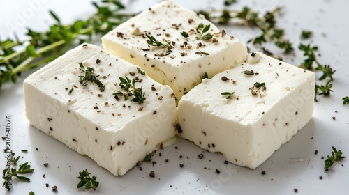 feta cheese with herbs