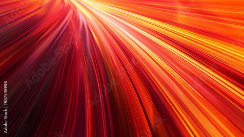 Abstract motion lines in red and orange – fast, sharp lines creating a sense of speed, warm tones for an energetic corporate look.