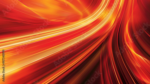 Abstract motion lines in red and orange – fast, sharp lines creating a sense of speed, warm tones for an energetic corporate look.