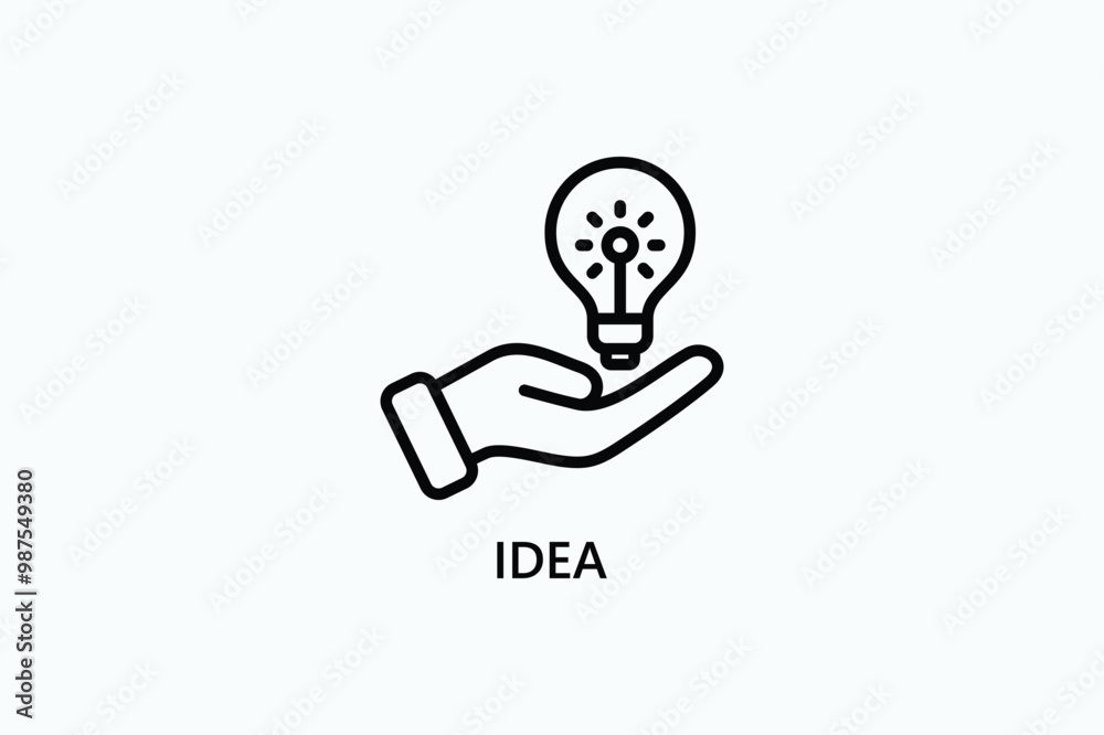Idea Vector Icon Or Logo Illustration Idea Vector Icon Or Logo Illustration