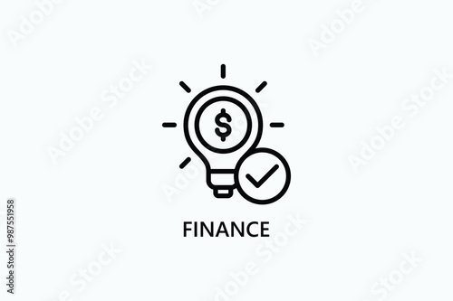 Finance Vector Icon Or Logo Illustration