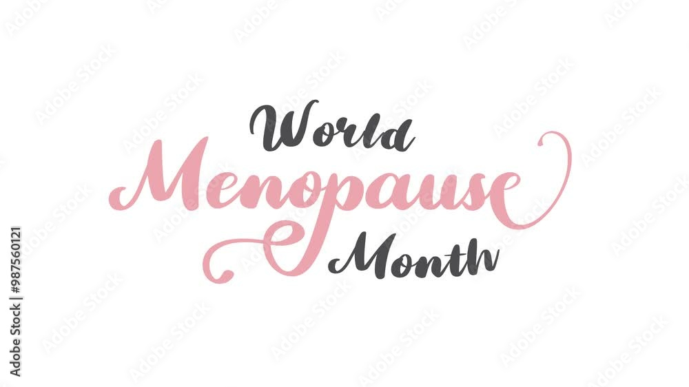 World Menopause Month Text Animation. Great for World Menopause Month Celebrations, for banner, social media feed wallpaper stories. World Menopause Month Text Animation. Great for World Menopause Month Celebrations, for banner, social media feed wallpaper stories.