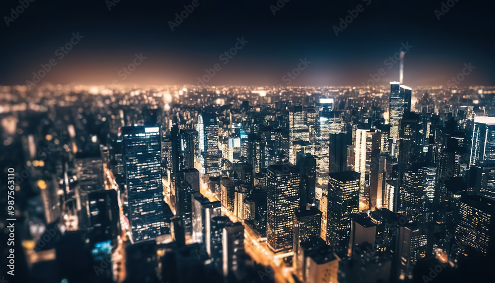 Obraz premium city at night