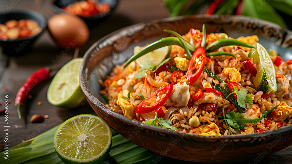 Spicy Chicken Fried Rice with Lime and Chilli Spicy Chicken Fried Rice with Lime and Chilli