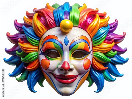 Colorful Cartoon Mask for Fun Costume Parties and Festivals, Perfect for Halloween and Playtime