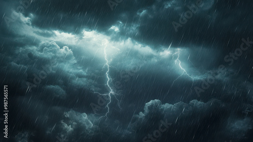 strom rain and thunder