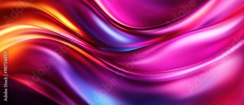 Colorful wave abstract background with vibrant hues and smooth texture.