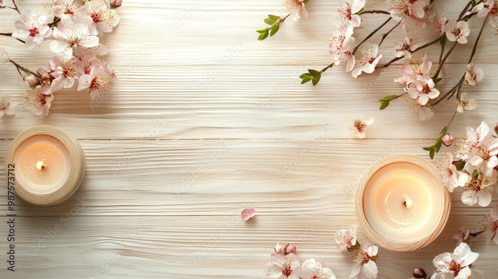 Zen Spa Wellness: Natural Body Care Composition on Light Wooden Background Zen Spa Wellness: Natural Body Care Composition on Light Wooden Background
