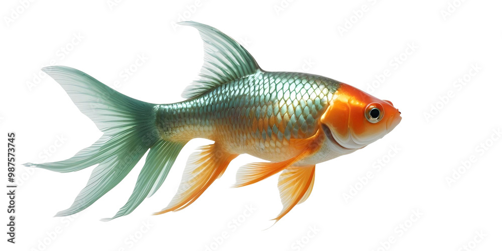 Obraz premium goldfish isolated on white