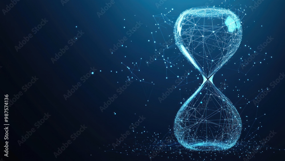 Abstract Hourglass - Time is Fleeting Abstract Hourglass - Time is Fleeting