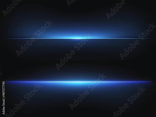 Blue blue spectrum lights tech black party club neon lights abstract wave technology blue gradient background, black background. wide banner, poster, website, video editing, background. ai