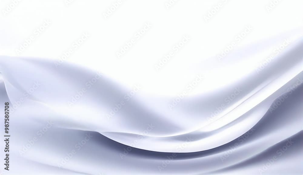 3ฏ flat Animations loop 4K Gray tone and white color and background abstract art with waves cloth 3ฏ flat Animations loop 4K Gray tone and white color and background abstract art with waves cloth