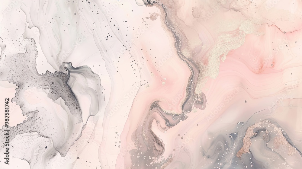Dusty rose backdrop with subtle marbled ink in gray and beige offering a warm abstract design Dusty rose backdrop with subtle marbled ink in gray and beige offering a warm abstract design