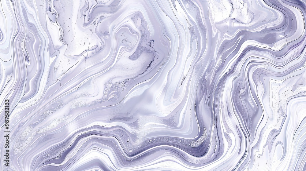 Soft gray backdrop with marbled lavender and white paint offering a calm and elegant abstract pattern Soft gray backdrop with marbled lavender and white paint offering a calm and elegant abstract pattern