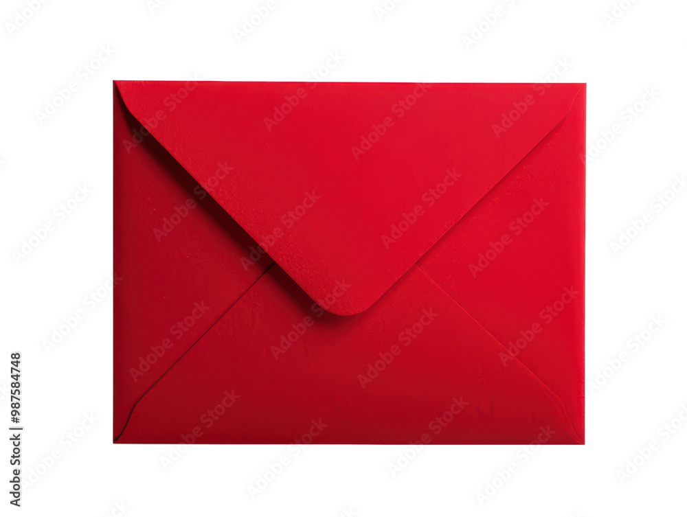 A bright red envelope, symbolizing communication, invitation, or occasion, set against a black background. A bright red envelope, symbolizing communication, invitation, or occasion, set against a black background.