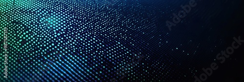 Abstract digital pattern with a gradient of colors and dots.