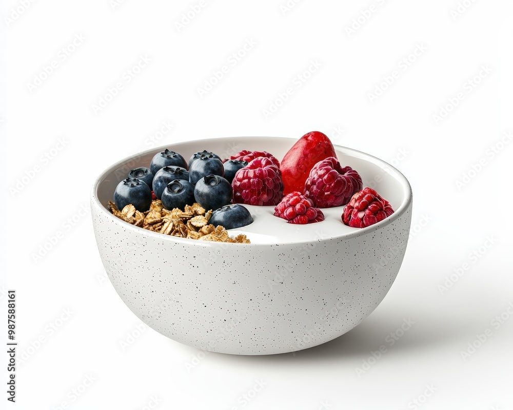 Delicious yogurt bowl topped with fresh berries and granola, perfect for a healthy breakfast or snack. Delicious yogurt bowl topped with fresh berries and granola, perfect for a healthy breakfast or snack.