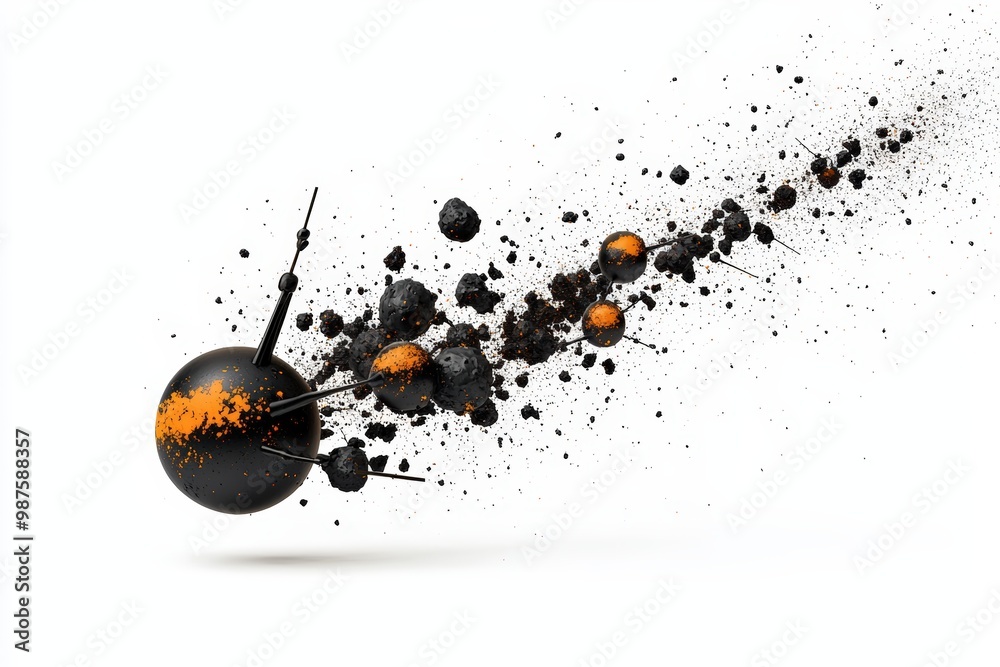 Dynamic explosion graphic depicting a burst of particles and color, ideal for modern design projects and creative visuals. Dynamic explosion graphic depicting a burst of particles and color, ideal for modern design projects and creative visuals.