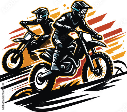motocross rider on a motorcycle