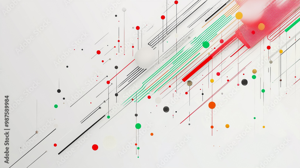 Abstract white background with Colorful geometric and circle lines. Digital future technology . Abstract business connection of lines from nodes innovation of communication in the network. Abstract white background with Colorful geometric and circle lines. Digital future technology . Abstract business connection of lines from nodes innovation of communication in the network.