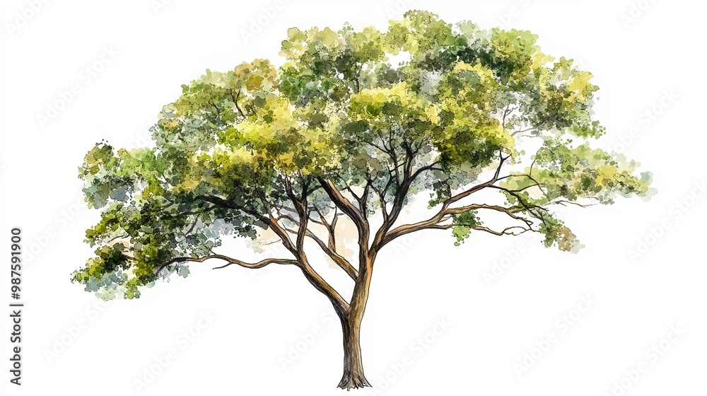 Obraz premium Tree in white background