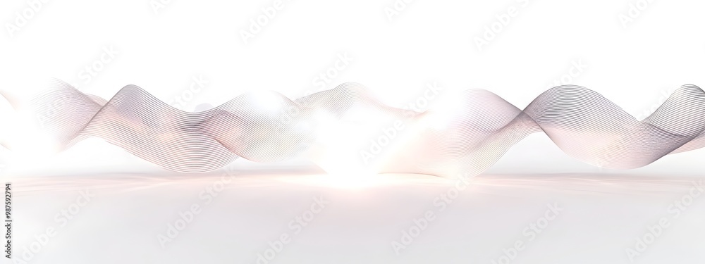 Obraz premium Light Wave with Phase Modulation Mesmerizing Abstract Digital