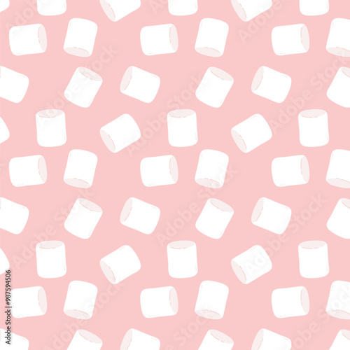 Marshmallow pattern wallpaper. background. marshmallow vector.