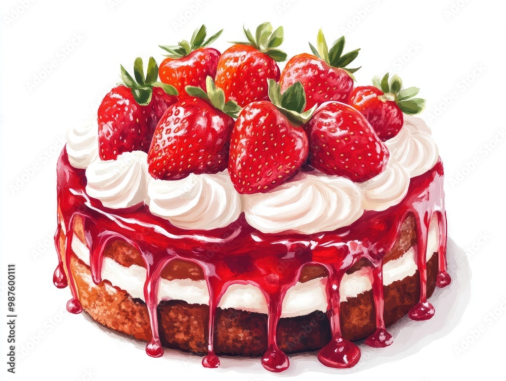cheesecake with strawberries cheesecake with strawberries