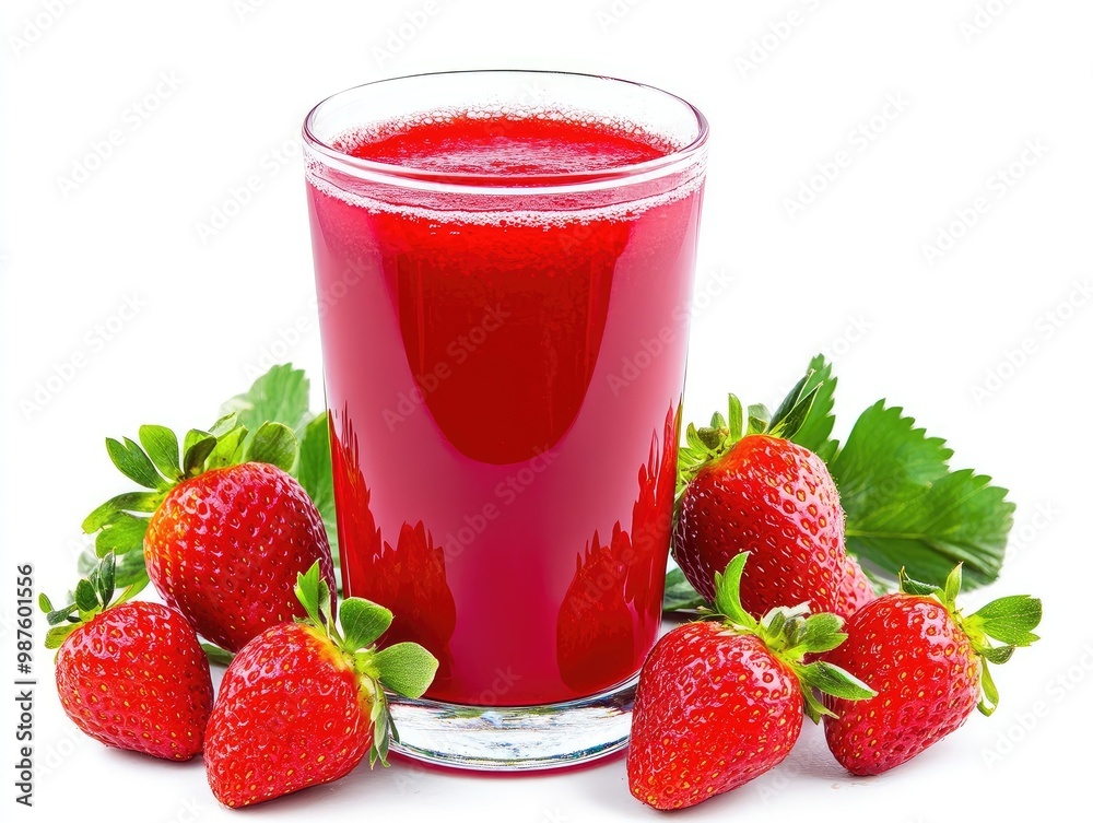 strawberry and smoothie strawberry and smoothie