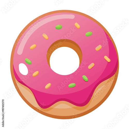 Delicious Doughnut Glaze Clip Art for Sweet Treats and Bakery Designs"