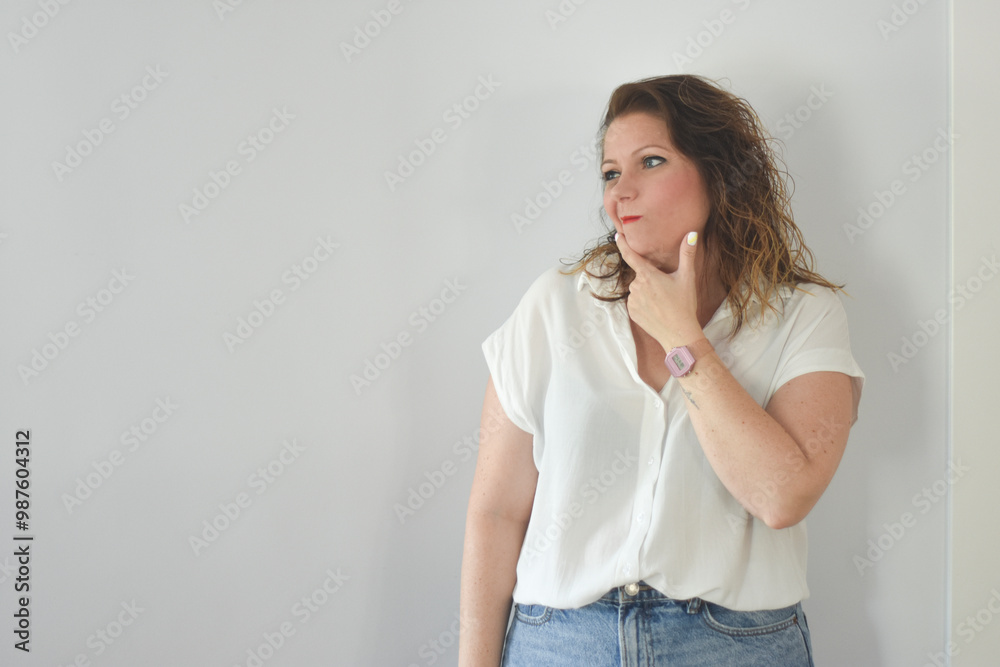 chica posando para anuncio de publicidad chica posando para anuncio de publicidad