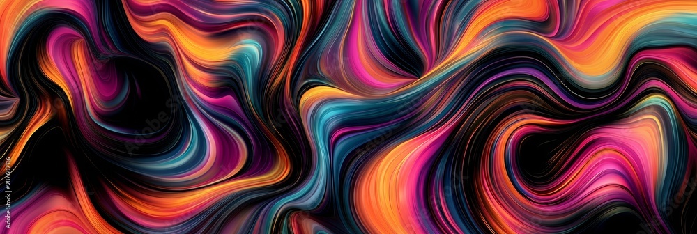 Vibrant abstract swirl pattern in bold colors of orange, pink, and purple. Vibrant abstract swirl pattern in bold colors of orange, pink, and purple.