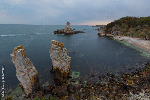 Bağırganlı Şile road, rocks and lighthouse photo