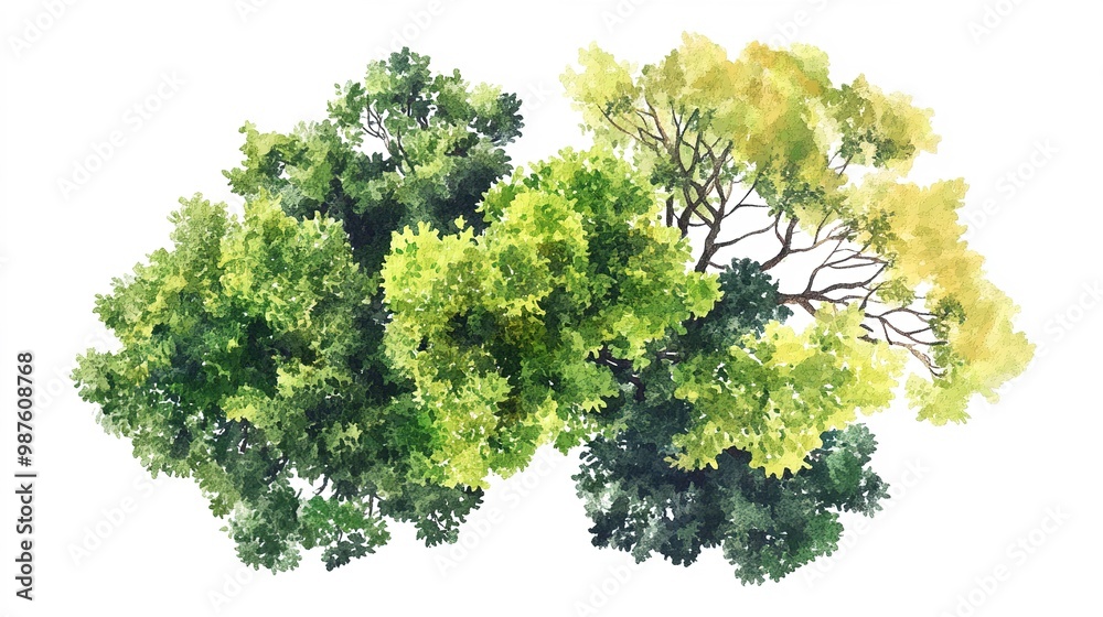 Obraz premium Tree in white background