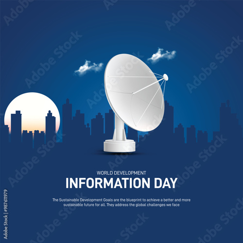 world development information day. world development information day creative poster, banner, social media post, background, template, post card design etc. 