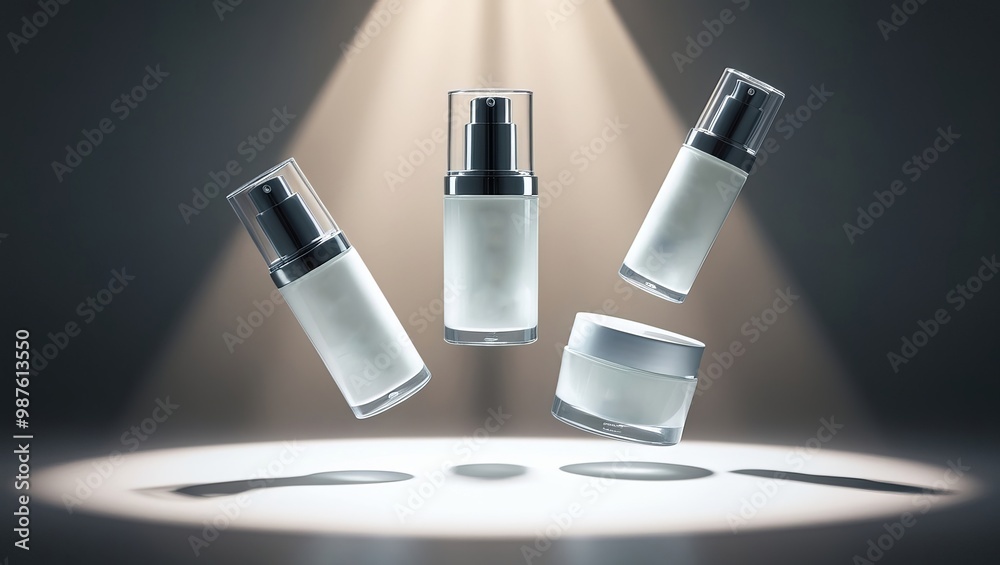 Aesthetic skincare mockup products for promotion Aesthetic skincare mockup products for promotion