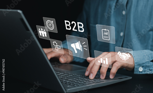 B2B Marketing, Business to business, e-commerce, institutional sales, Business Company Commerce Technology digital Marketing, supply chain, business action plan Strategy, internet online marketing..