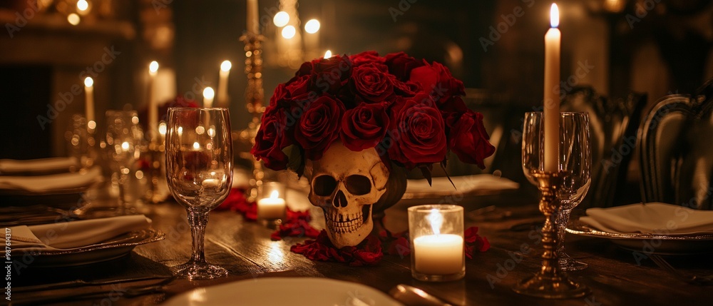 Fototapeta premium Dinner for the Murder Mystery Party