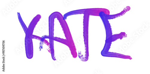 kate - name street art - graffiti lettering typography - art illustration - multicolor - writen Word - blue and pink	