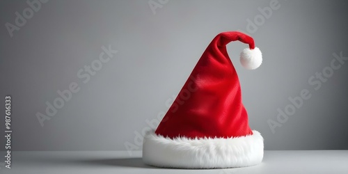 Festive Santa Hat for Christmas photo