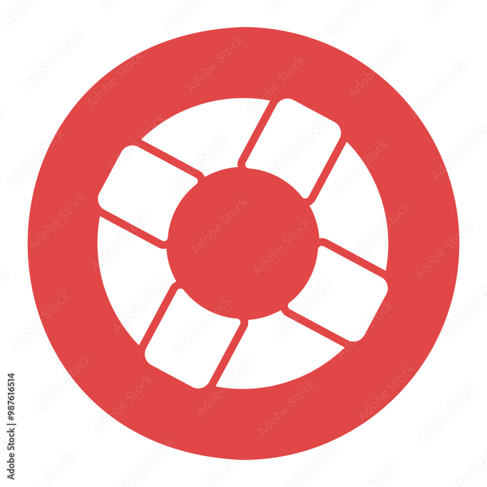 Life ring vector icon. Life preserver symbol Life ring vector icon. Life preserver symbol