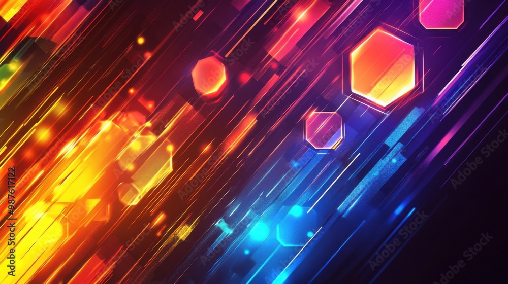 A bright, colorful abstract background with overlapping hexagons and diagonal lines, forming a layered, geometric banner with energy and movement A bright, colorful abstract background with overlapping hexagons and diagonal lines, forming a layered, geometric banner with energy and movement