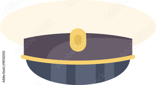 Navy officer hat representing rank and authority, symbolizing leadership and maritime tradition