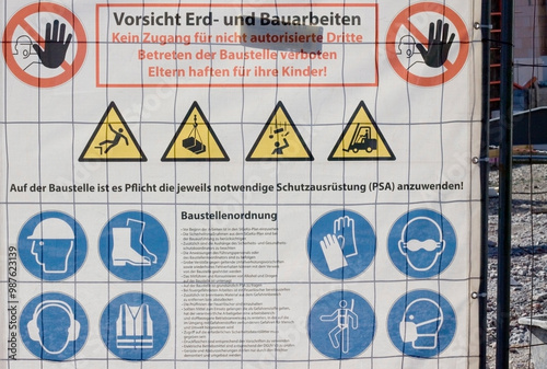 Baustellenhinweis Sicherheit 4