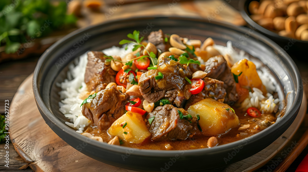 Beef Curry with Peanuts and Potatoes A Delicious Thai Recipe Beef Curry with Peanuts and Potatoes A Delicious Thai Recipe