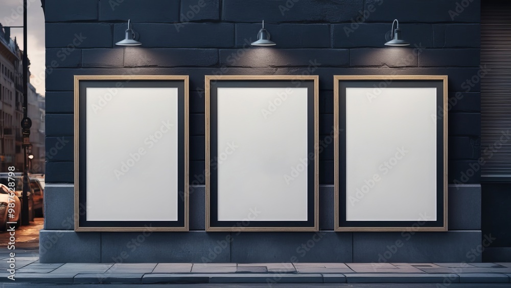 Aesthetic street poster mockup products for promotion Aesthetic street poster mockup products for promotion